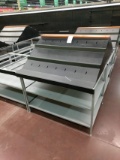 Steel Display Racks With Lower Shelves