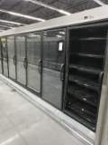 Hussman Five Door Glass Refrigerator Freezer Unit