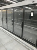 Hussman Five Door Glass Refrigerator Freezer Unit