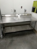 Universal Stainless Steel Table With A Lower Shelf