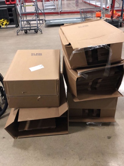 5 Boxes Of Cardboard Unused Boxes