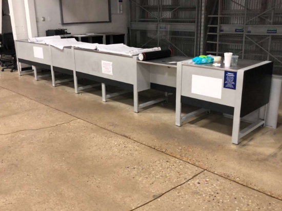 (1) Approx. 20 Ft. Long Customer Service Counter And (1) 6 Ft. Long Customer Service Counter