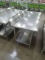 Win-holt 72 Inch x 30 Inch Stainless Steel Prep Table With Lower Shelf Unit