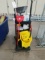 Janitorial Cart With Mop Bucket And Assorted Supplies