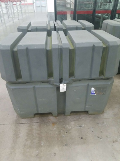 Gator Double Drum Waste Collection Tubs With Flip Top Lids