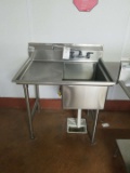 Win-holt 38 Inch x 29 Inch Stainless Steel Single Compartment Sink