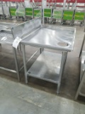 43 Inch x 32 Inch Stainless Steel Meat Cutting Table