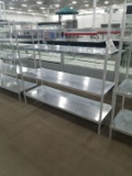 Adjustable Aluminum Dummange Racks, Four Shelves