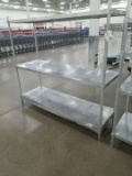 Adjustable Aluminum Dummage Rack, Four Shelves