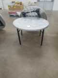 48 Inch Polish Aluminum Metal Folding Table