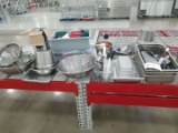 Assorted Kitchen Utensils, Measuring Bowls, Condiment Trays, Pots And Pans