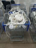 Shopping Cart With Safety Light Retractable Cord Reels