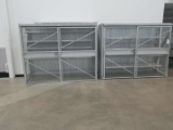 (2) Metal Adjustable Storage Cage