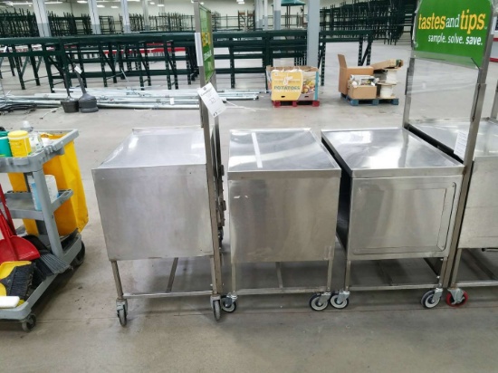 Stainless Steel Product Display Carts