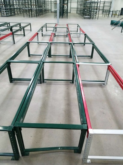 Sections Of Tear Drop Style Pallet Racking