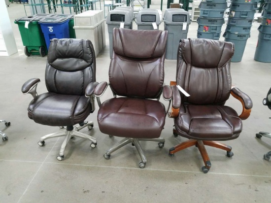 Padded Office Arm Chairs (3)