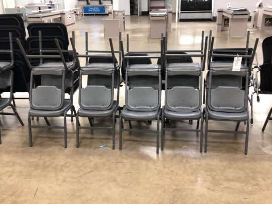 Metal Framed Chairs With Hard Plastic Seat