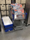 Shopping Cart Full Of Gatorade And One Igloo Cooler Missing The Top