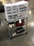 Rolling Utility Cart With Contents