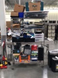 48 Inch Metro Cart Full Of Office Supplies Including