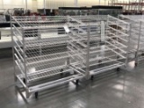 Rolling Aluminum Rolling Bread Racks With Shelves