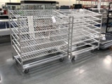 Rolling Aluminum Rolling Bread Racks With Shelves