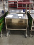 Rolling Stainless Steel Demo Carts