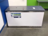 61 Inch x 25 Inch Metal Service Desk With Formica Top