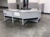 L Shaped Customer Service Counter With Interior Storage