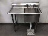 38 Inch Wide Stainless Steel Sink