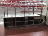 11 ft Wide Stainless Steel Table With Sink