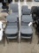 Iceberg Metal Frame Plastic Seat Stackable Chairs