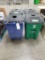 Toter Brand Roll Around Trash Cans With Flip Top Lids