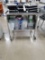 Stainless Steel Cart With Hot Pads, And Miscellaneous Serving Containers