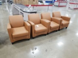 Brown Leather Arm Chairs