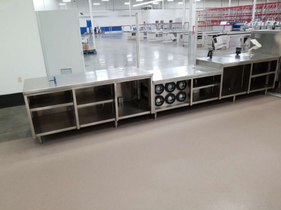 194" x 32" Stainless Steel Customer Service Counter