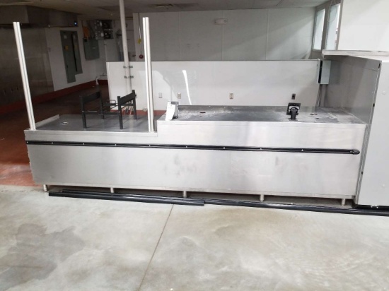 11' Stainless Steel Display Counter