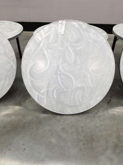 Southern Aluminum 48" Round Powdered Aluminum Tables