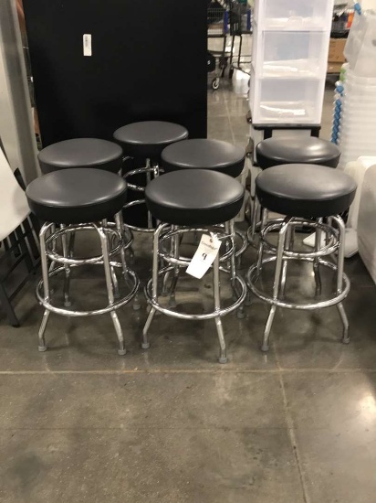 30" Stools With Chrome Legs