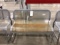 48in Wide Metal Frame Park Bench- Show Signs Of Rust