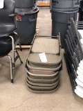 Miscellaneous Metal Folding Chairs With Padded Seat And Back