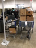 Shopping Carts Of Miscellaneous Office Supplies