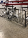 48in Rolling Wire Mesh Carts (1 Cart Is Missing One Wheel