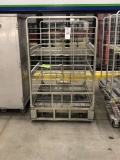 Two Sided 500lb Capacity Rolling Merchandising Cart