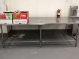 8ft Stainless Steel Table 48in Deep