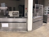 L Shaped Stainless Steel Point Of Sale Counter 6ft x 4ft