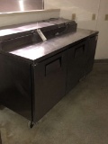 True Model: TPP67 Refrigerated Prep Table On Casters