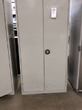 36in x 72in Two Door Metal Cabinet With Shelves