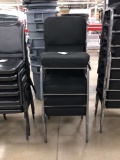 Metal Framed Stackable Padded Seat And Back Chairs