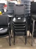 Steel Framed Padded Seat And Back Stackable Chairs